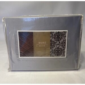 Home Reflections Decor Platinum  Silky Soft Satin Twin Sheet Set